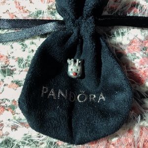Retired “Red nosed reindeer” pandora charm